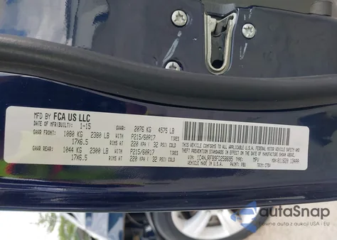 2015 Jeep Patriot Latitude z USA, uszkodzony, nr VIN 1C4NJRFB9FD258695